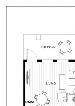 BLU Bellevue Apartments TH 5 Floor Plan BLU Bellevue Apartments TH 5 Floor Plan
